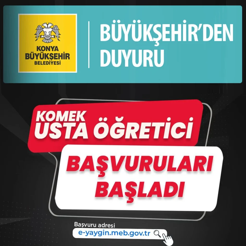 Komek usta öğretici başvurusu
