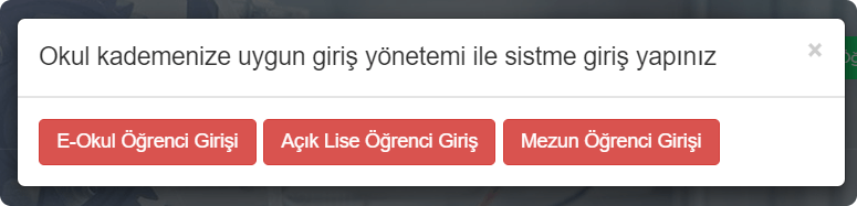 DYK kursları için e-kurs girişi nasıl yapılacağı anlatılmaktadır.
